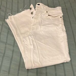 Cream colored Gap cropped pants